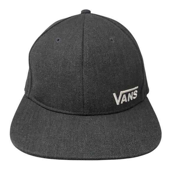Vans Other - VANS Snapback Hat Gray One Size Adjustable Embroidered Vented Holes 6 Panel